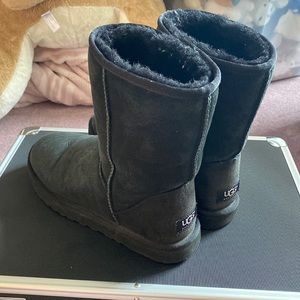 Black short ugg boots, size 9
